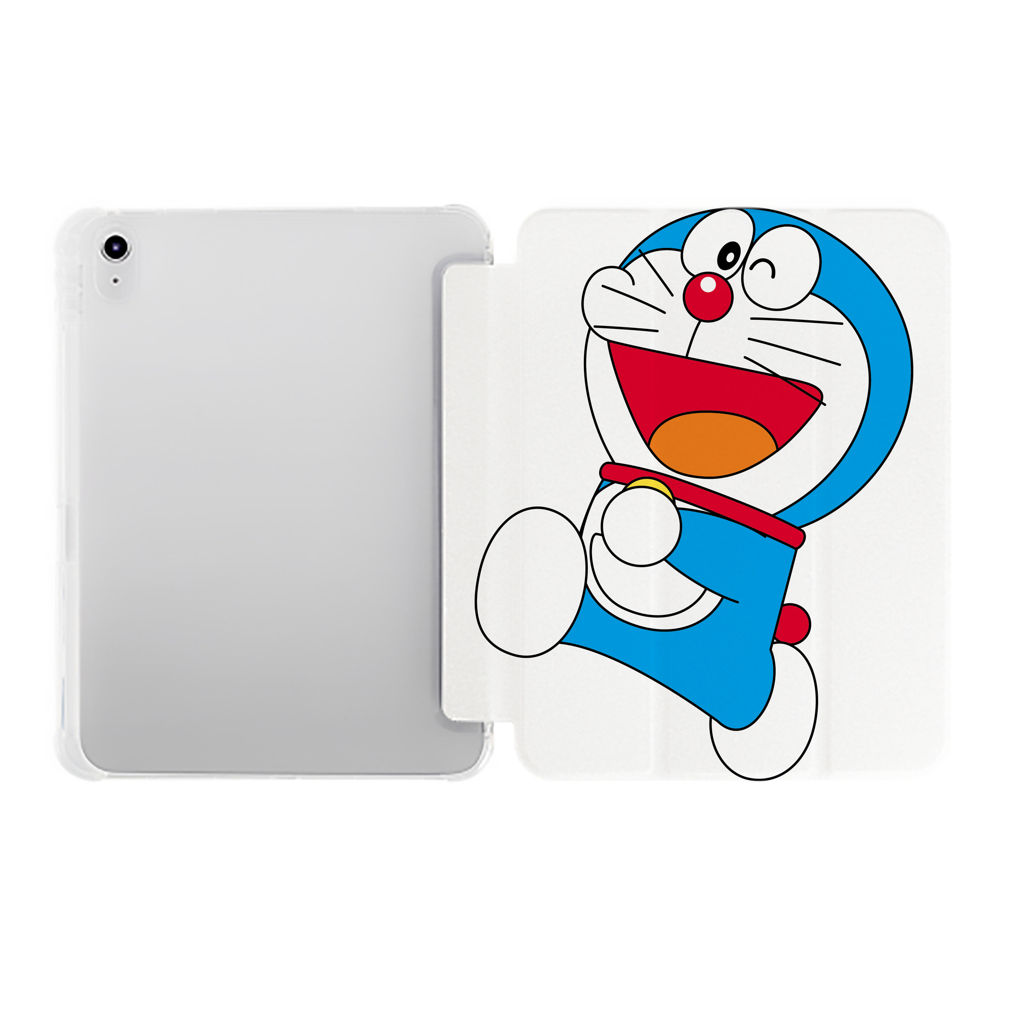 （画像用） ドラえもん Doraemon IPad ケース ペン収納付き 三つ折りスタンド PUレザー×シリコン 対応機種9.5/10.5/10.9インチ